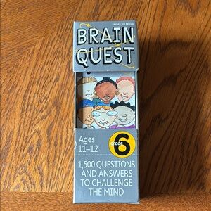 Brain Quest Grade 6 Kids Quiz Game